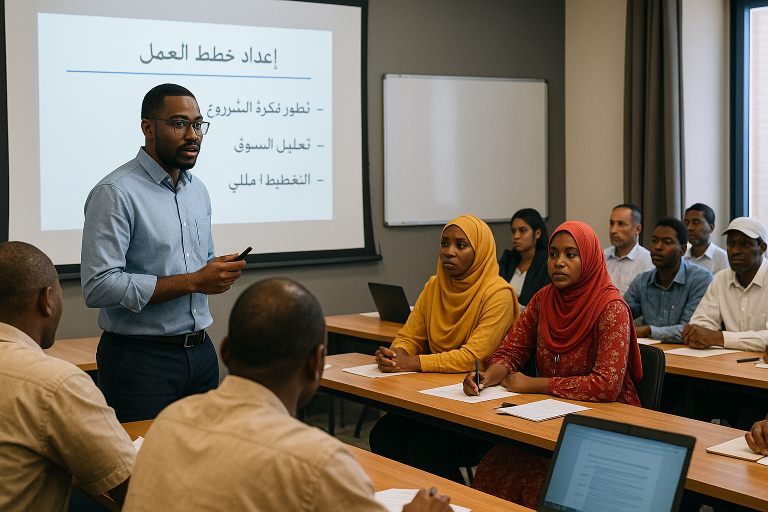 تنفيذ ورشة تدريبية حول إعداد خطط العمل